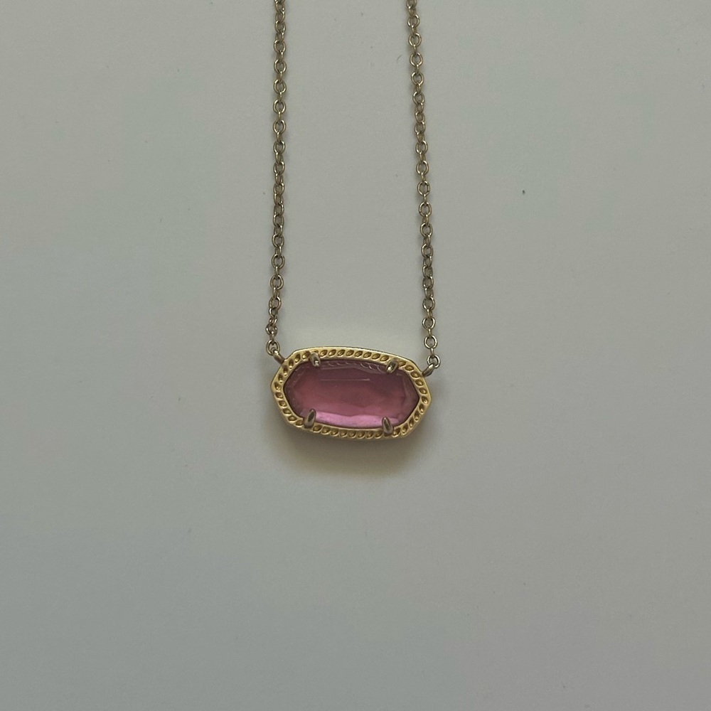 Kendra Scott Elisa Pendant Pink Necklace